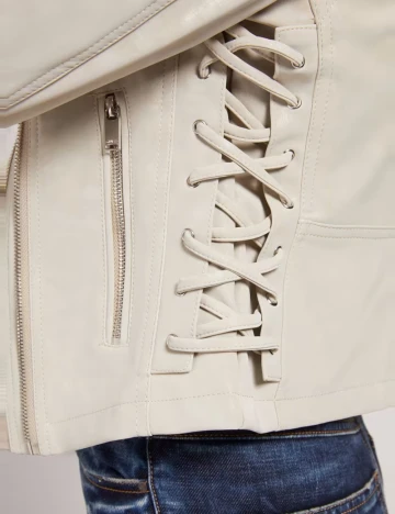 Geaca Guess, ecru