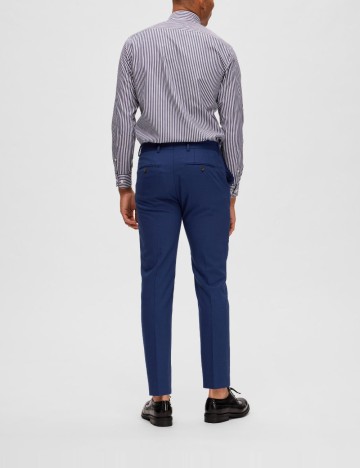 Pantaloni Selected, bleumarin