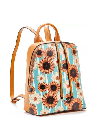 
						Rucsac Verde, floral print