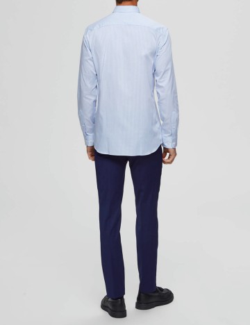 Pantaloni Selected, bleumarin