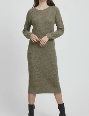 Rochie medie Ichi, verde