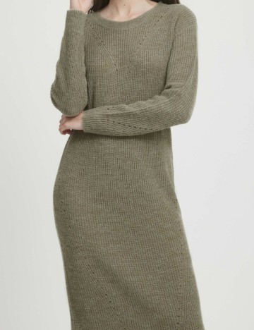Rochie medie Ichi, verde