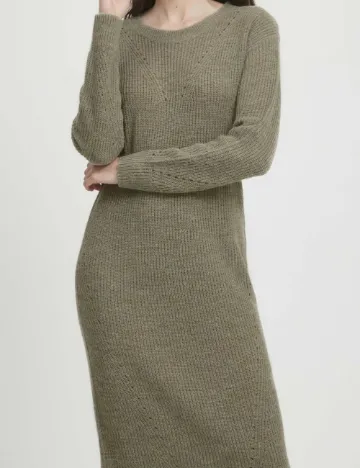 Rochie medie Ichi, verde