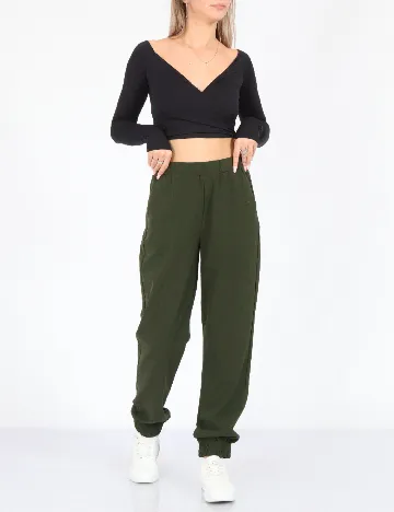 Pantaloni Oxmo, verde Verde