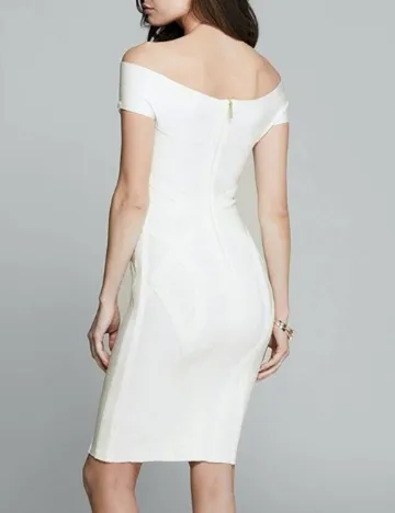 Rochie scurta Marciano Guess, ecru