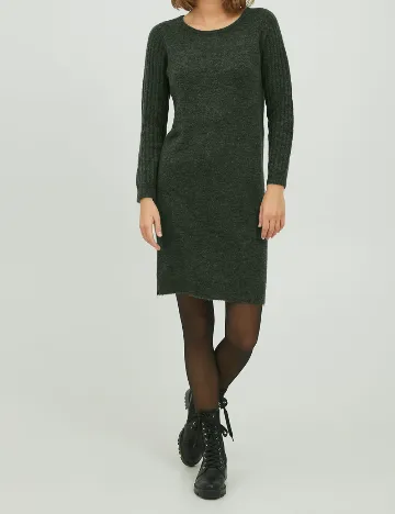 Rochie scurta Fransa, verde