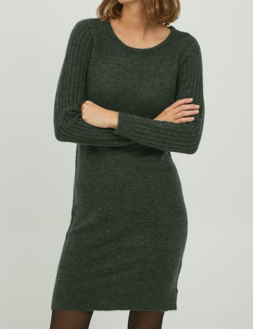 Rochie scurta Fransa, verde