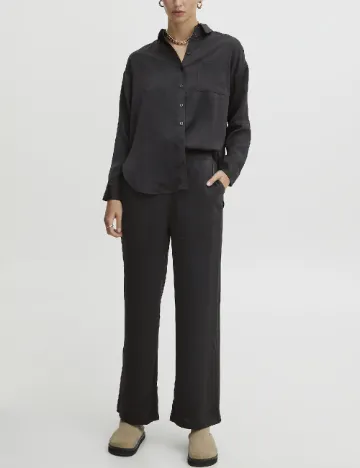 Pantaloni Ichi, negru Negru