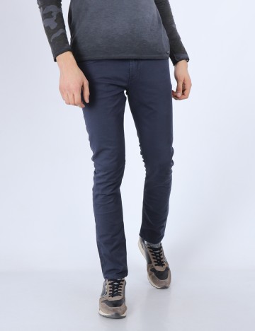Pantaloni Guess, bleumarin