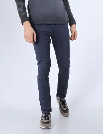Pantaloni Guess, bleumarin