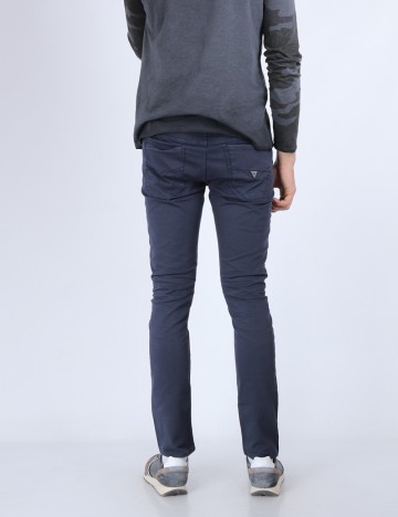Pantaloni Guess, bleumarin