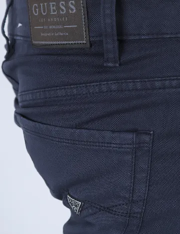 Pantaloni Guess, bleumarin