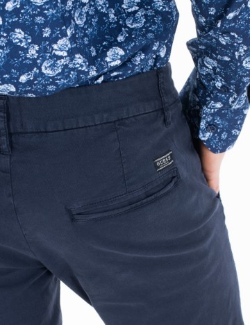 Pantaloni Guess, bleumarin