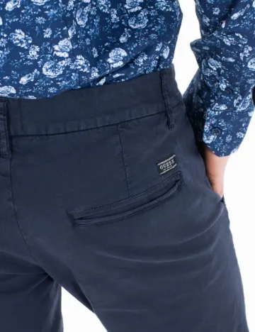 Pantaloni Guess, bleumarin