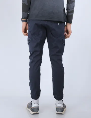 Pantaloni Guess, bleumarin