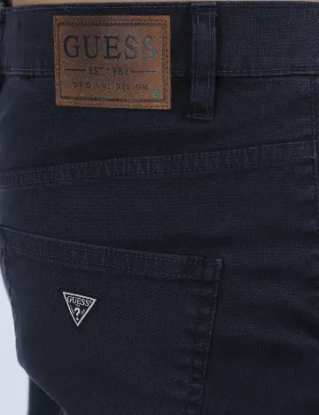Pantaloni Guess, bleumarin