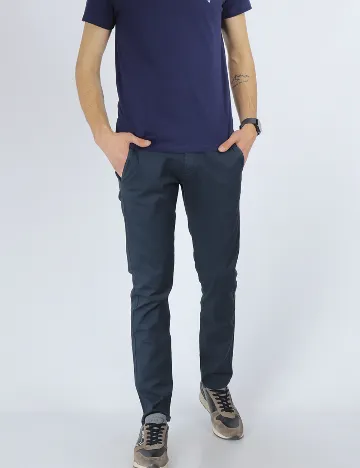 Pantaloni Guess, bleumarin