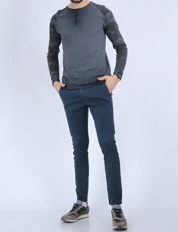 Pantaloni Guess, bleumarin