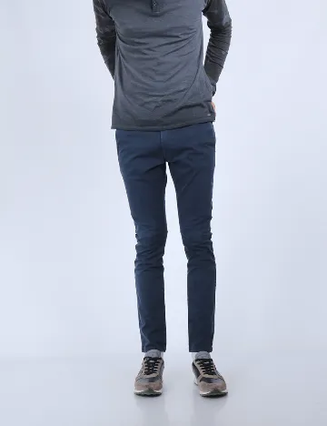 Pantaloni Guess, bleumarin