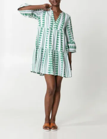 Rochie scurta Indiska, verde