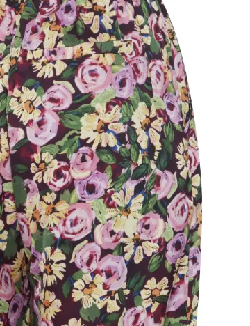 Pantaloni Ichi, floral Floral print