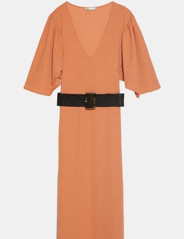 Rochie medie Zara, portocaliu