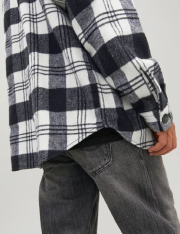 Jacheta Jack&Jones, alb-negru