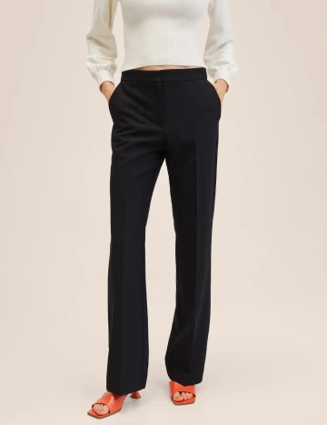 Pantaloni Mango, negru