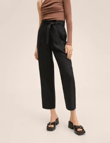Pantaloni Mango, negru