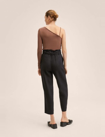 Pantaloni Mango, negru