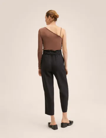 Pantaloni Mango, negru