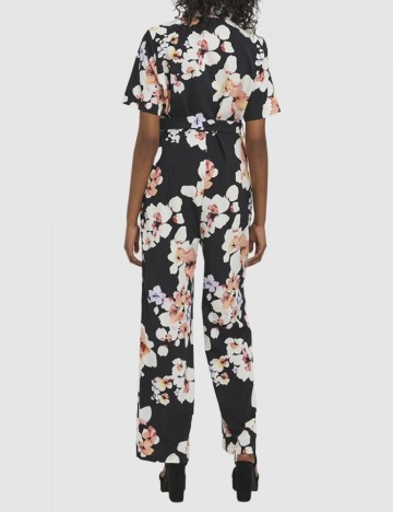 Salopeta Vero Moda, negru floral