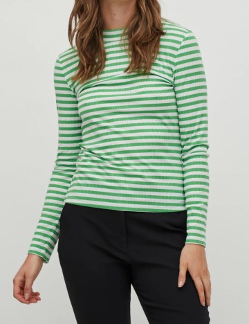 
						Bluza Vila, alb/verde