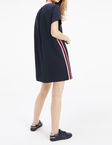 Rochie scurta Tommy Hilfiger, bleumarin inchis