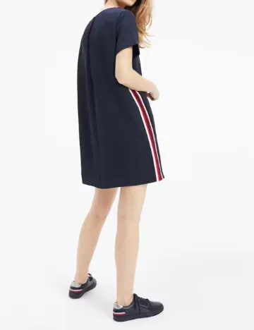 Rochie scurta Tommy Hilfiger, bleumarin inchis