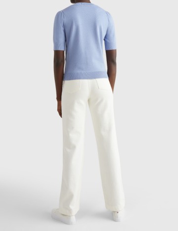 Bluza Tommy Hilfiger, albastru pastel