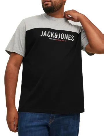 Tricou Jack&Jones Plus Size Men, negru Negru