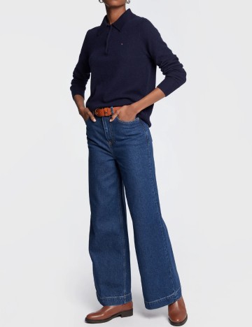 Bluza Tommy Hilfiger, bleumarin inchis