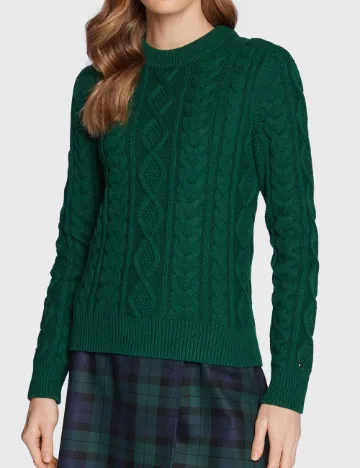 Pulover Tommy Hilfiger, verde Verde