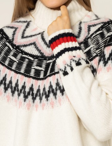 Pulover Tommy Hilfiger, ecru