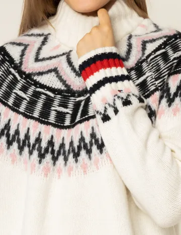 Pulover Tommy Hilfiger, ecru