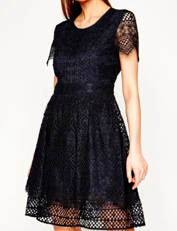 Rochie scurta Tommy Hilfiger, bleumarin inchis