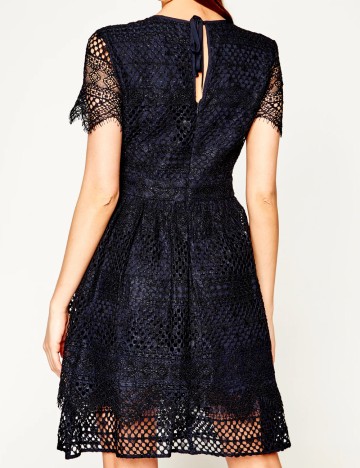 Rochie scurta Tommy Hilfiger, bleumarin inchis