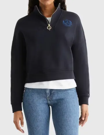Bluza Tommy Hilfiger, bleumarin inchis
