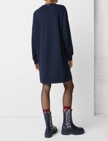 Rochie scurta Tommy Hilfiger, bleumarin inchis