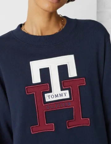 Rochie scurta Tommy Hilfiger, bleumarin inchis