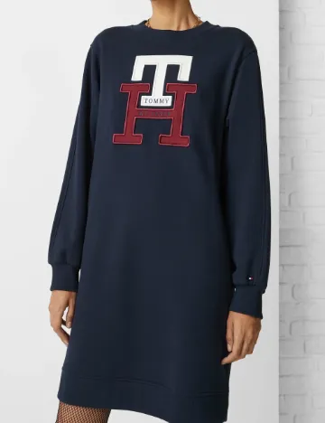 Rochie scurta Tommy Hilfiger, bleumarin inchis