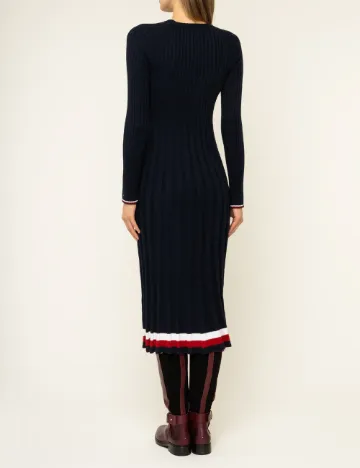 Rochie medie Tommy Hilfiger, bleumarin inchis