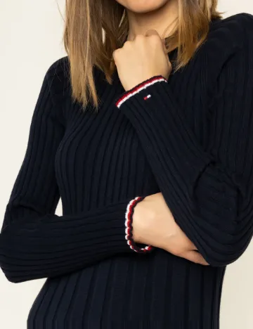 Rochie medie Tommy Hilfiger, bleumarin inchis