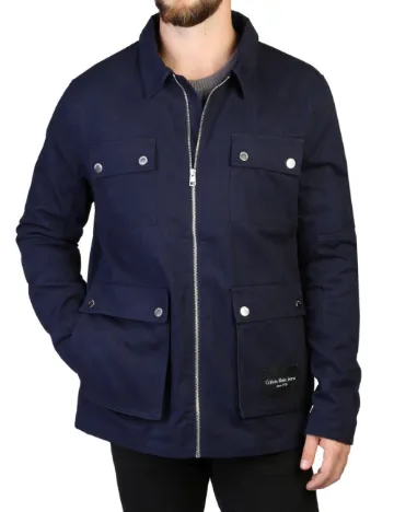 Geaca Calvin Klein Jeans, bleumarin inchis